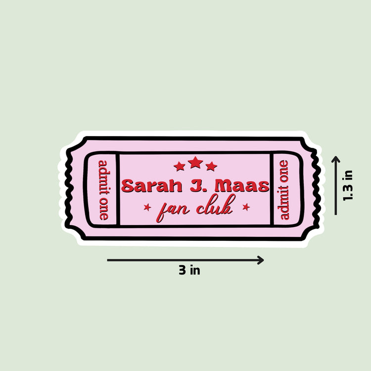 Sarah J. Maas Fan Club Sticker