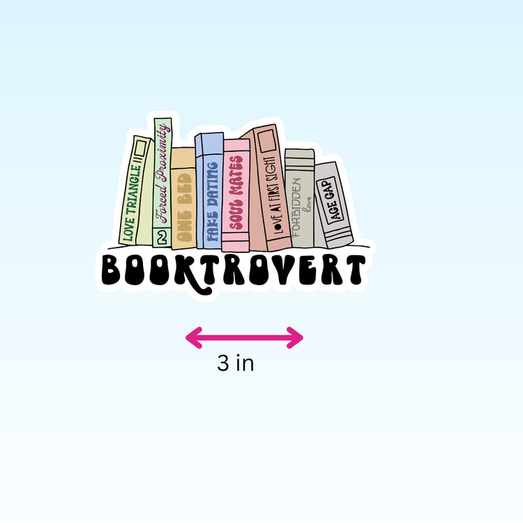 Booktrovert Sticker
