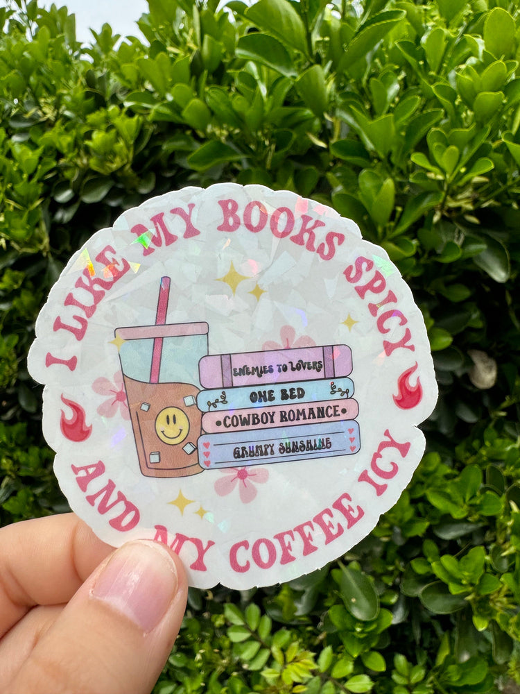I Like My Books Spicy Sticker