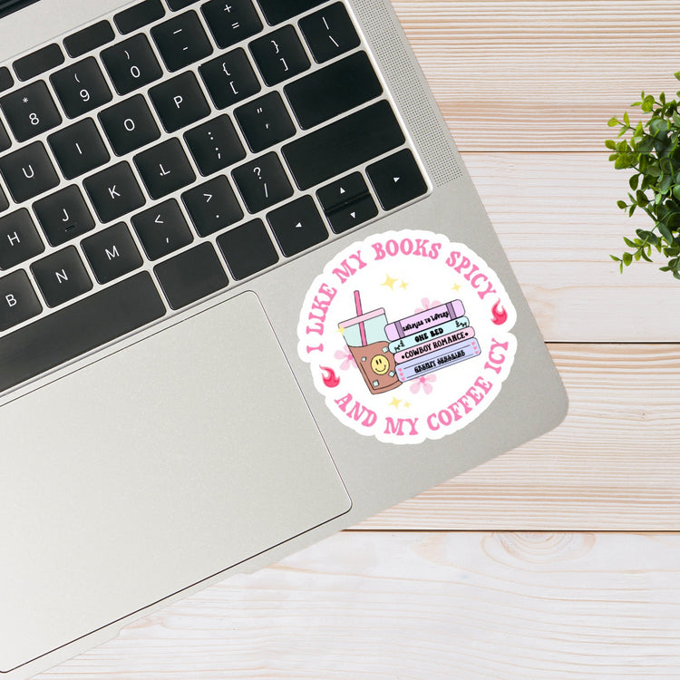 I Like My Books Spicy Sticker