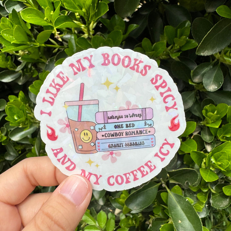 I Like My Books Spicy Sticker