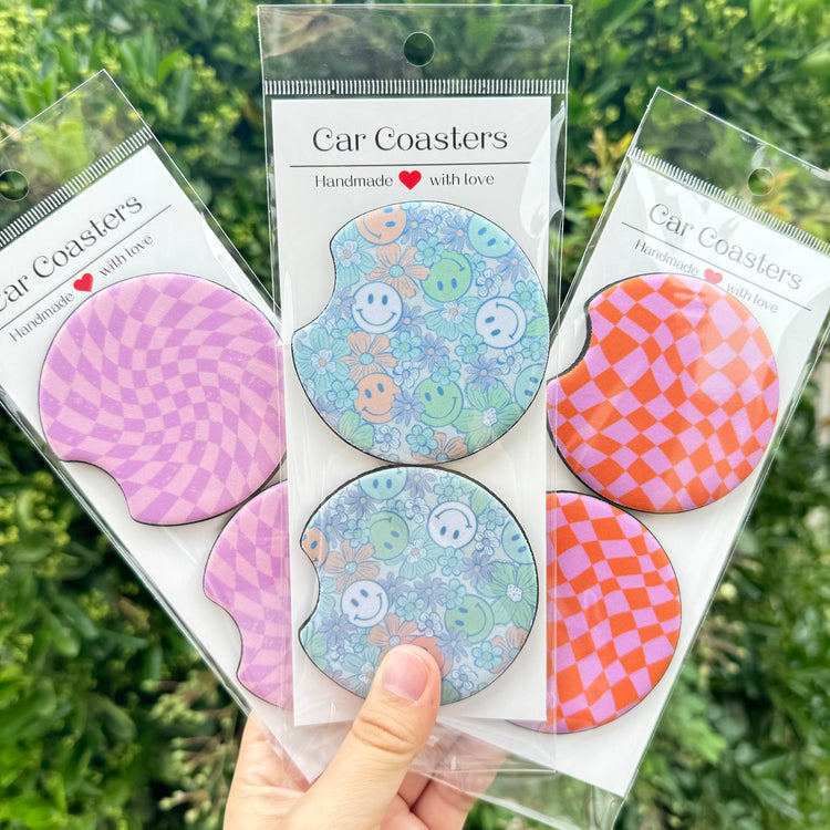 Colorful Neoprene Car Coasters