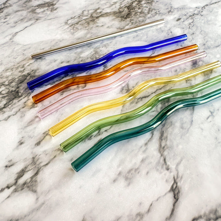 Retro Rainbow Bookish Glass Libbey