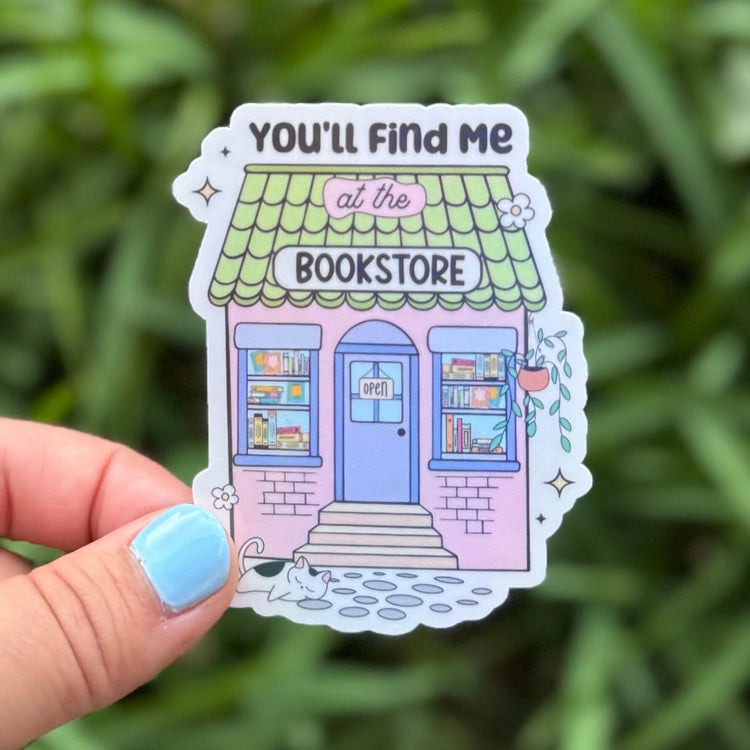 Meet Me at the Bookstore Sticker