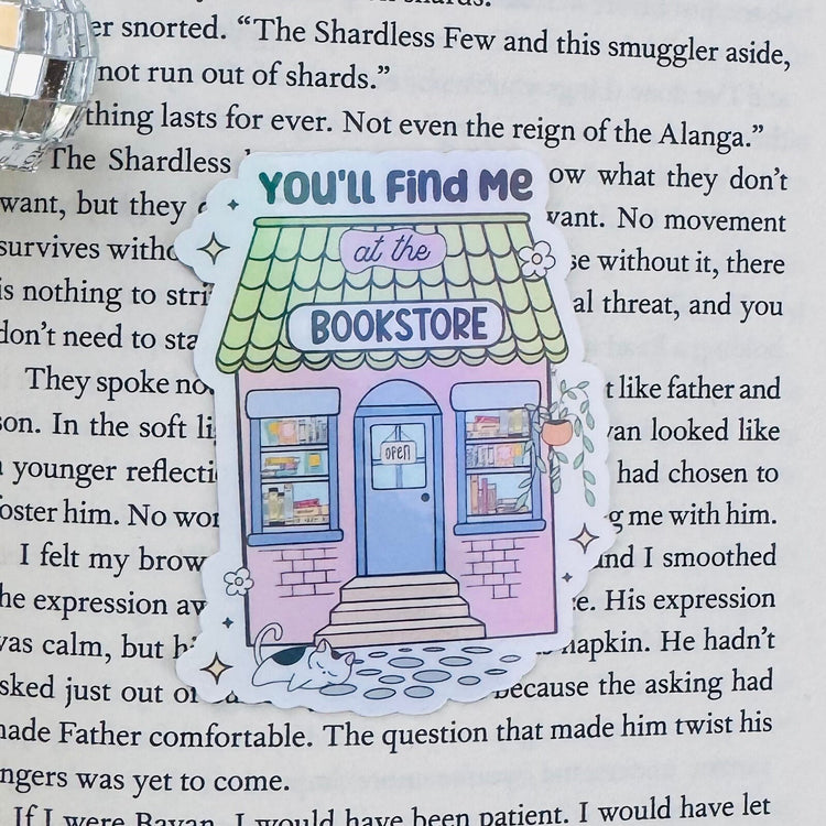 Meet Me at the Bookstore Sticker