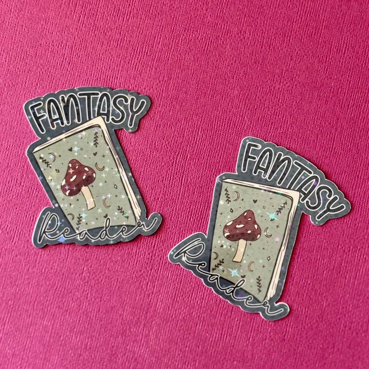 Fantasy Reader Kindle Sticker