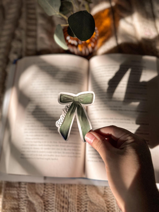 Cute Bow Reader Kindle Sticker