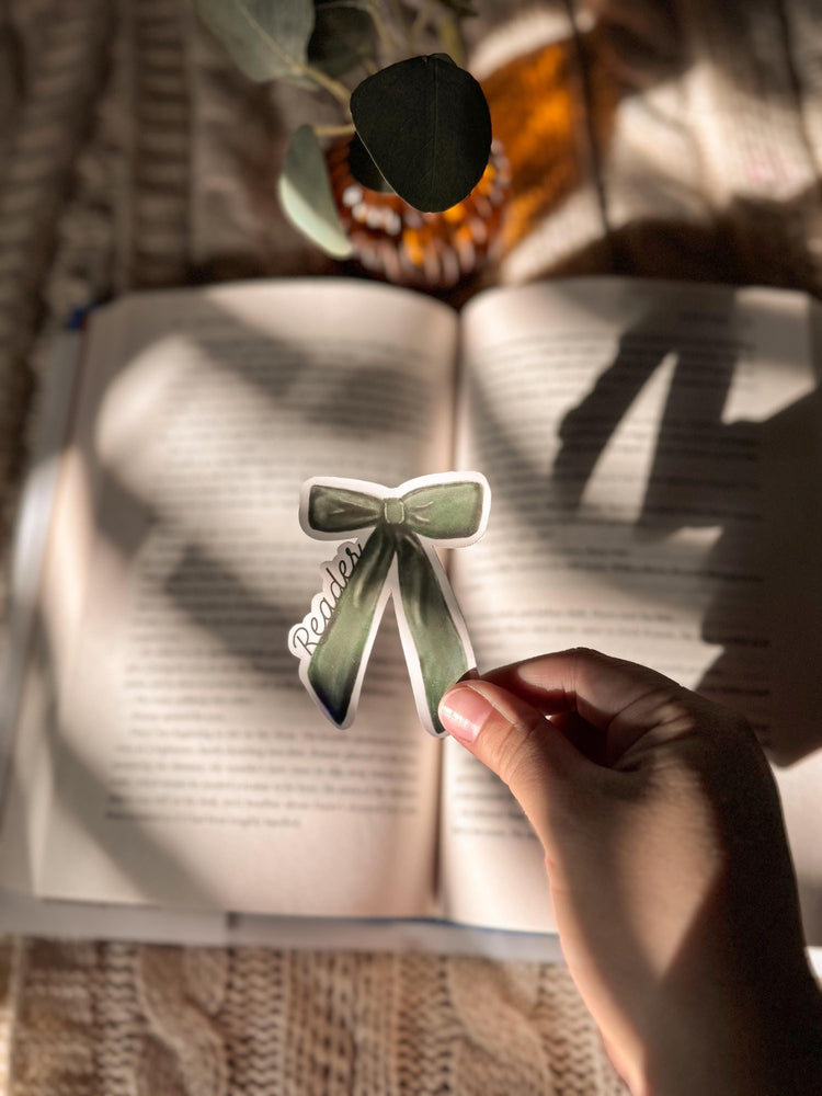 Cute Bow Reader Kindle Sticker