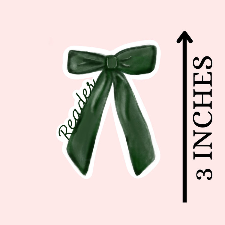 Cute Bow Reader Kindle Sticker