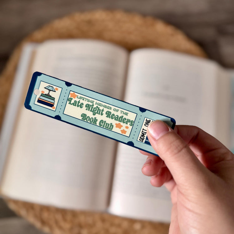 Late Night Readers Book Club Bookmark