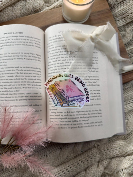 Will Bring Books Sticker