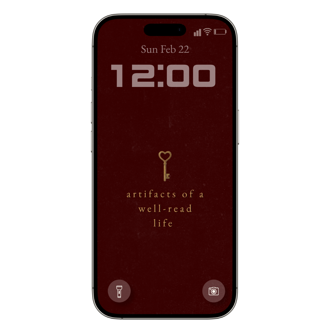 A Digital Wallpaper: Artifacts of a Well-Read Life.