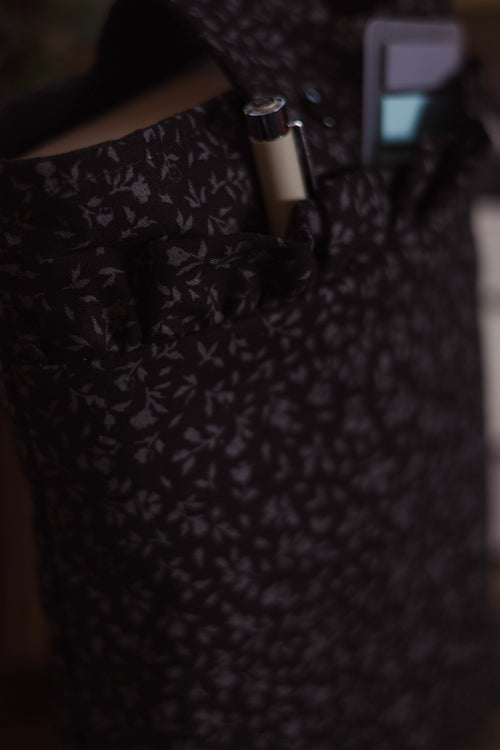 Black Floral Paperback Book Sleeve