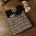 Book Sleeve | Handmade Snap Closure Book Cover — Black and Green