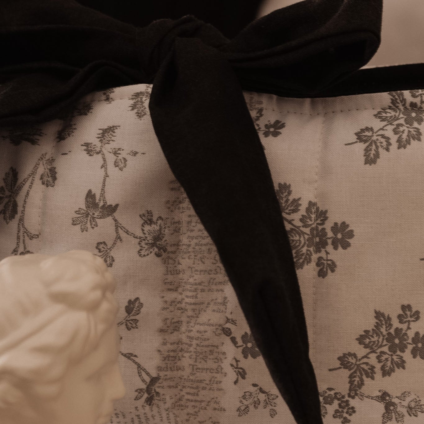 The Marginalia Book Sleeve with Bow | Handmade Padded Book