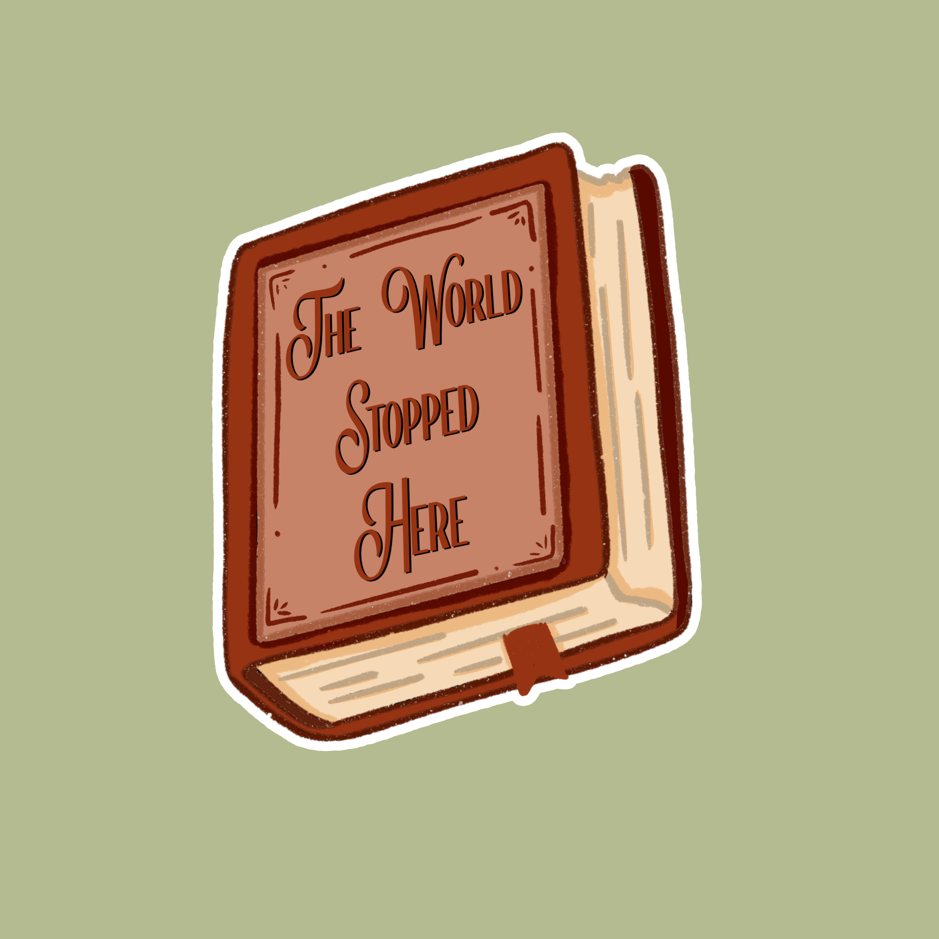 The World Stopped Here Kindle Sticker