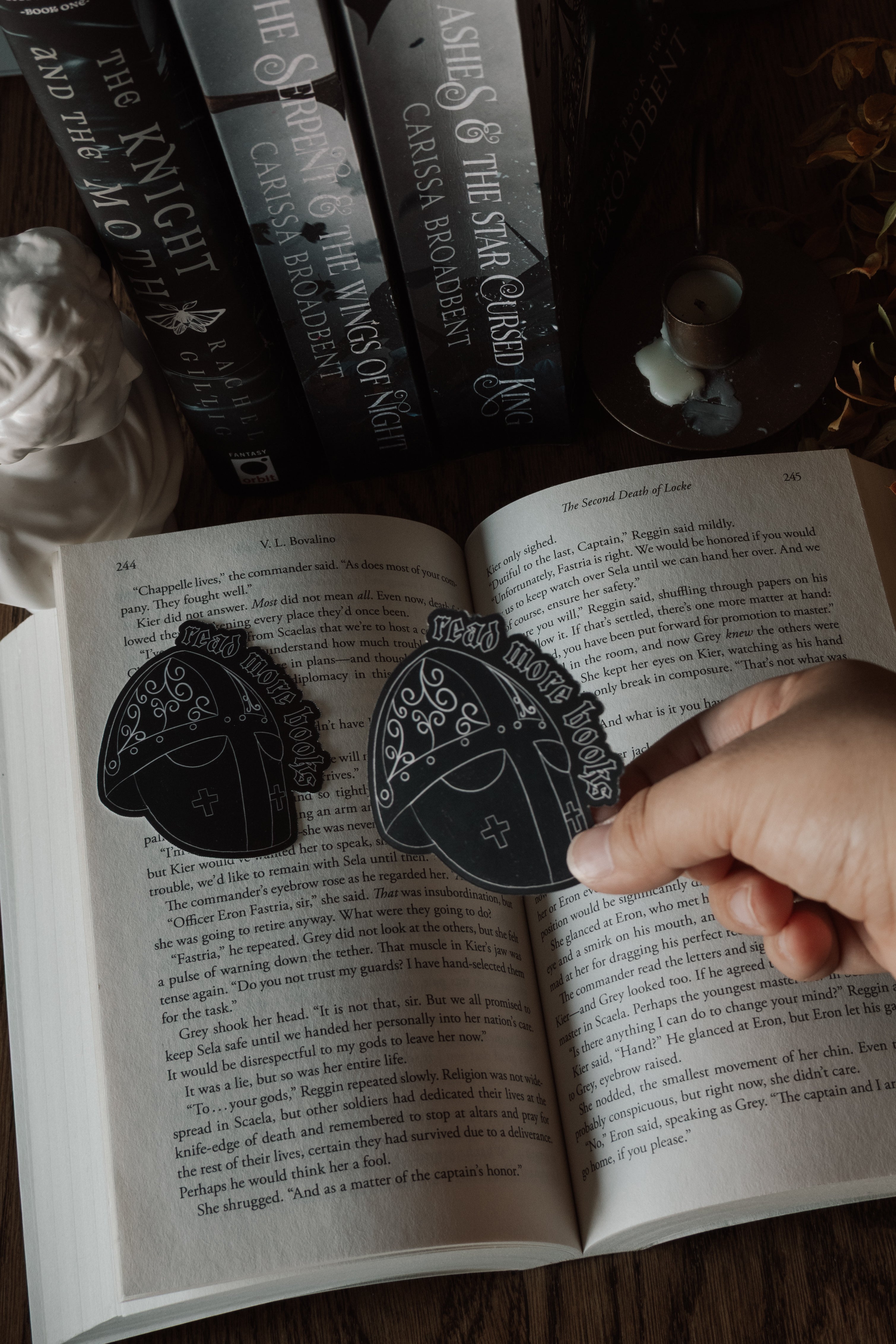 Lady Knight Sticker Set | Dark Academia Matte Vinyl Stickers