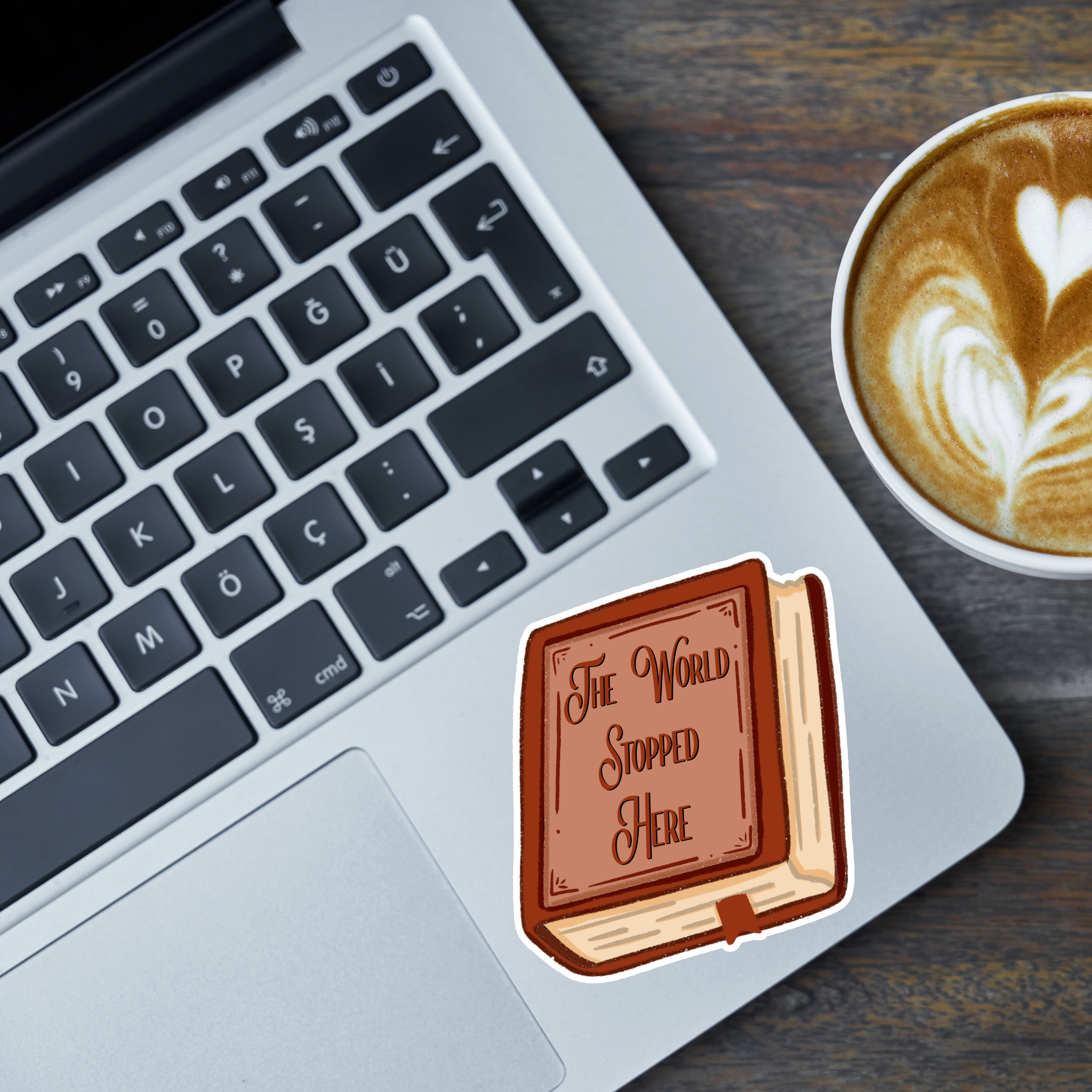 The World Stopped Here Kindle Sticker