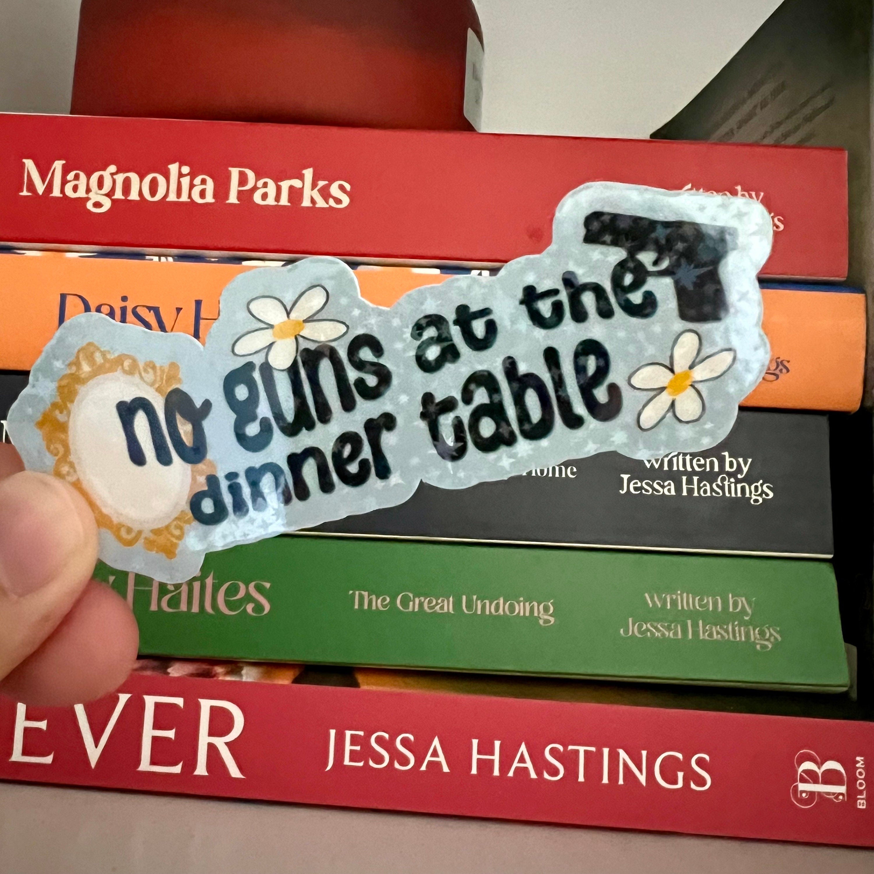 No Guns At the Dinner Table Sticker