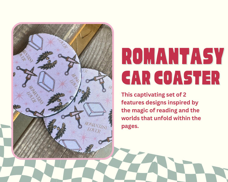 Romantasy Car Coasters