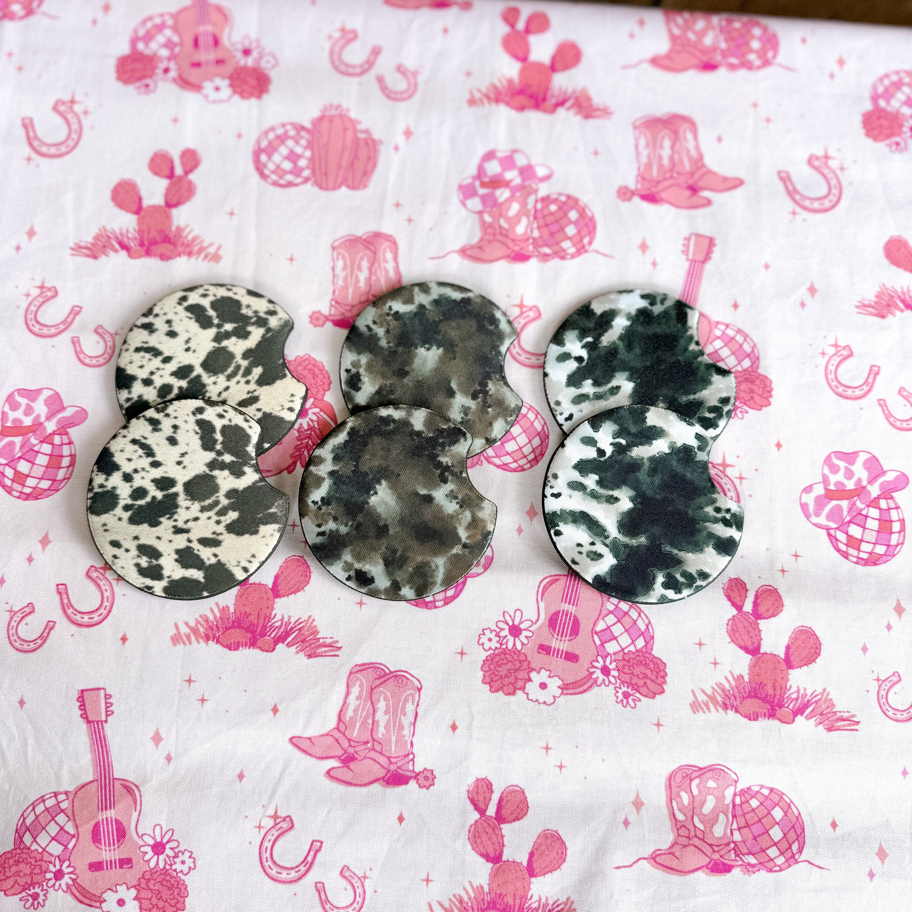 Cowgirl Car Coasters