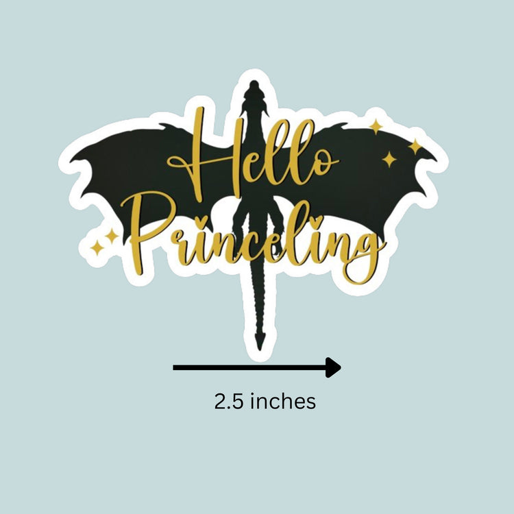 Hello Princeling Holographic Sticker