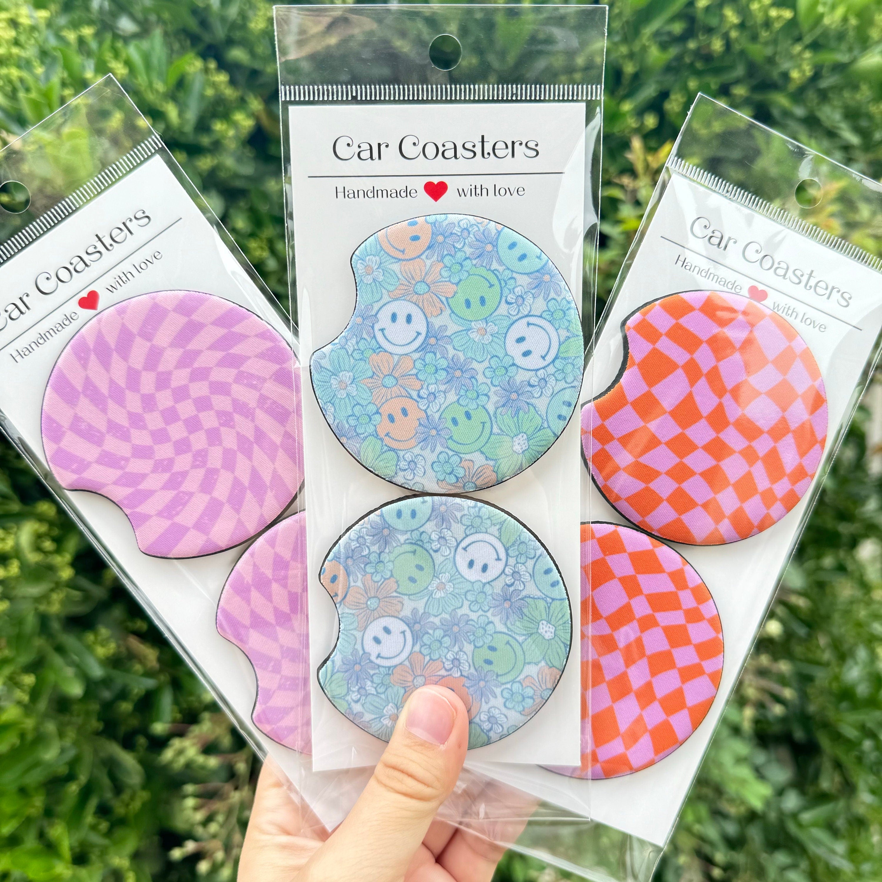 Colorful Neoprene Car Coasters