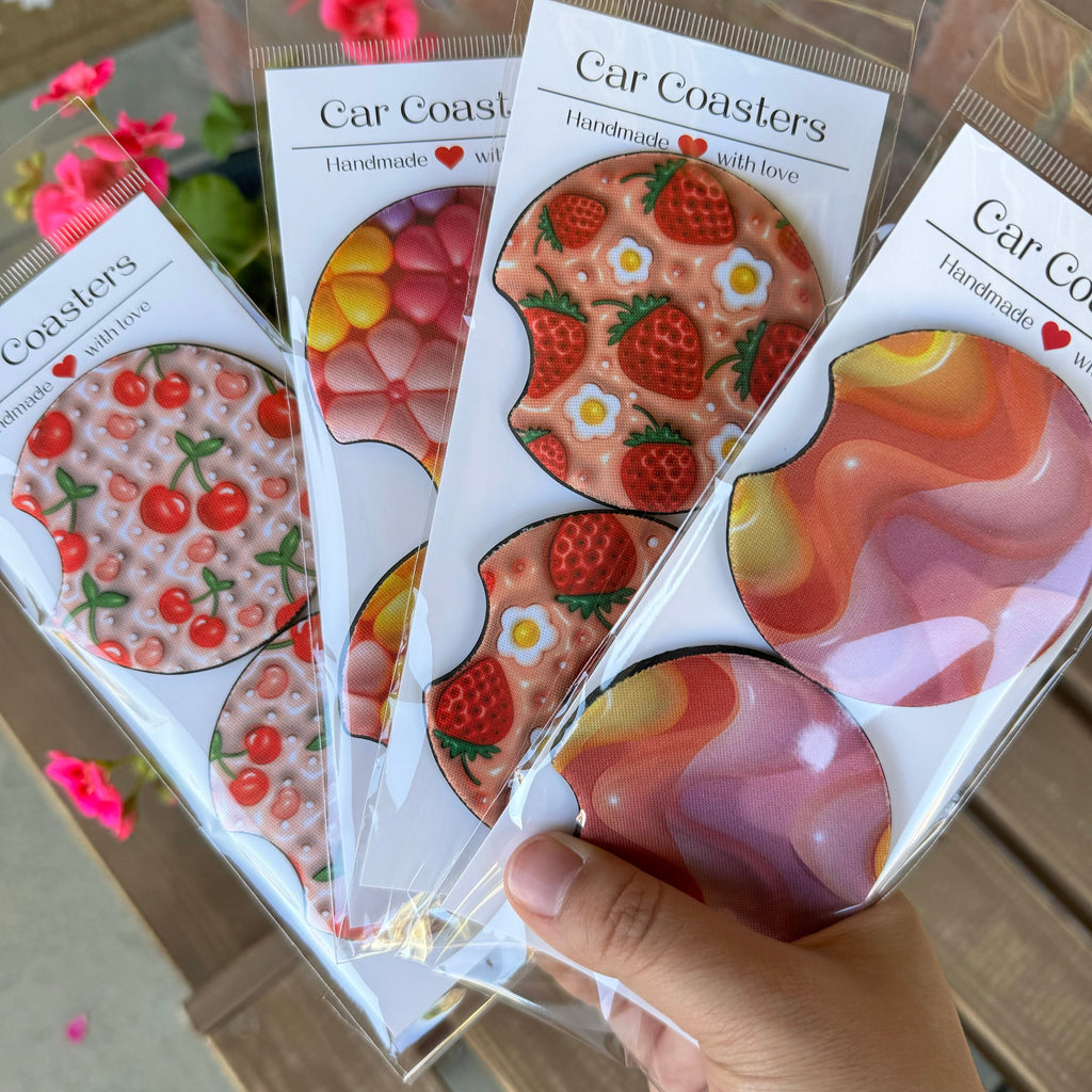 Fun Car Cup Holder Coaster Set