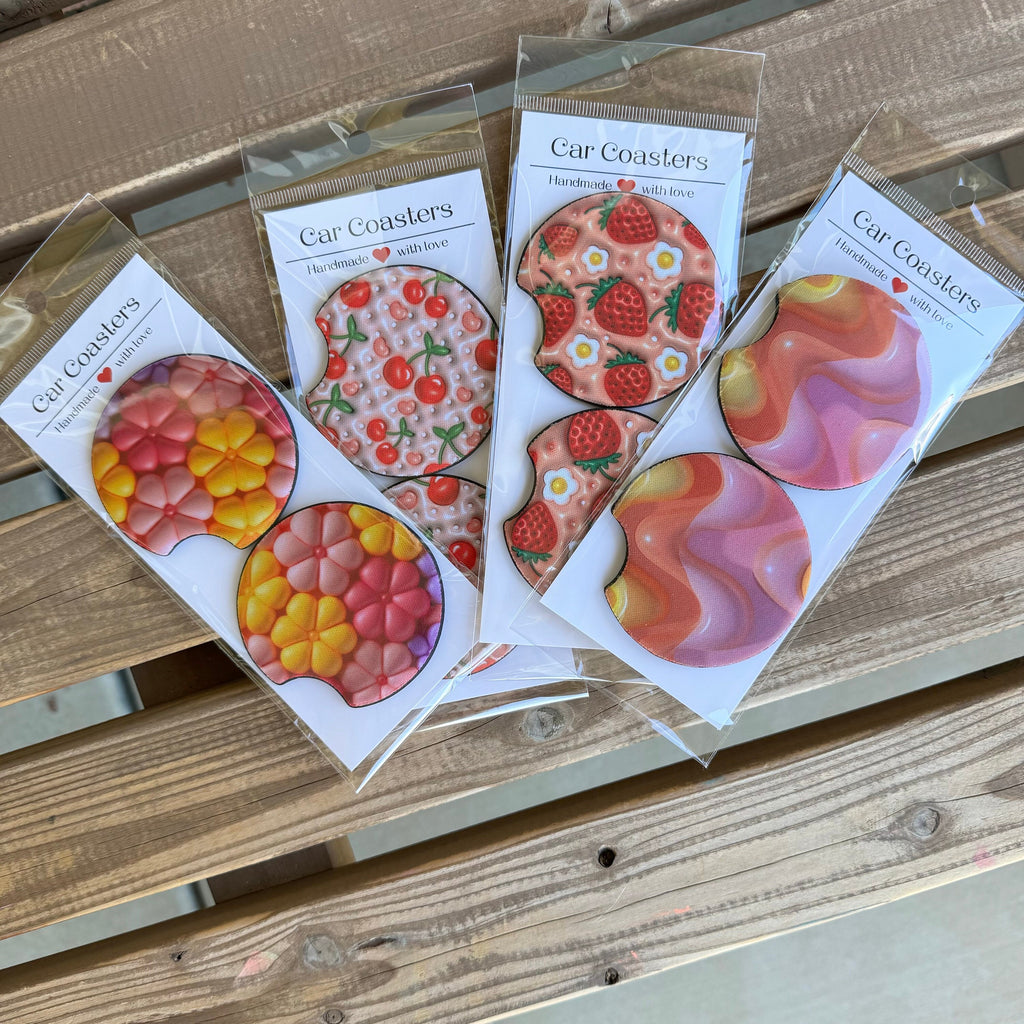 Fun Car Cup Holder Coaster Set