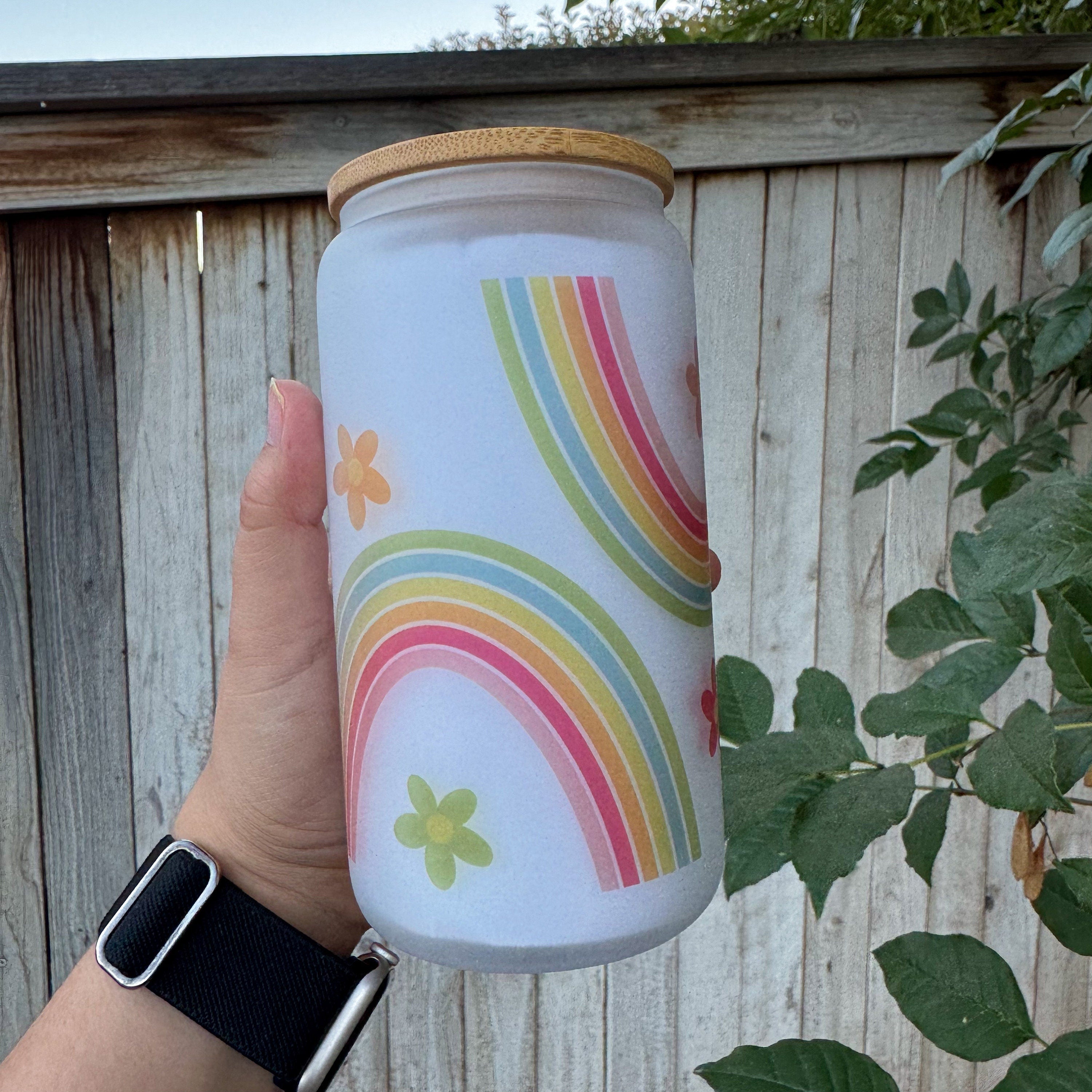 Retro Rainbow Bookish Glass Libbey