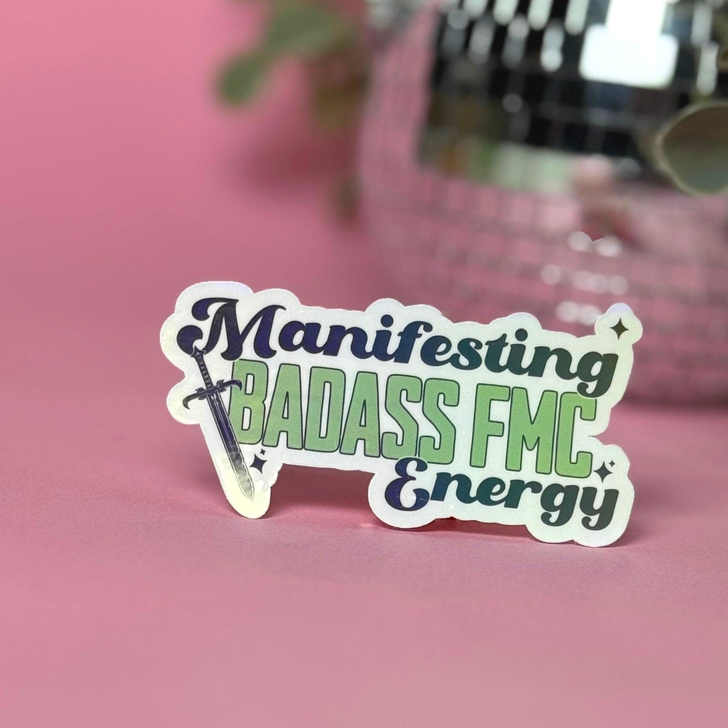 Manifest Badass Energy Kindle Sticker