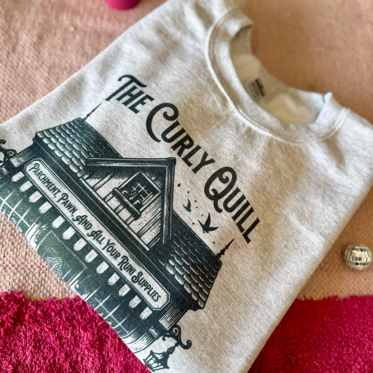 When the Moon Hatched Sweatshirt – Cozy Ash Grey Bookish Sweater