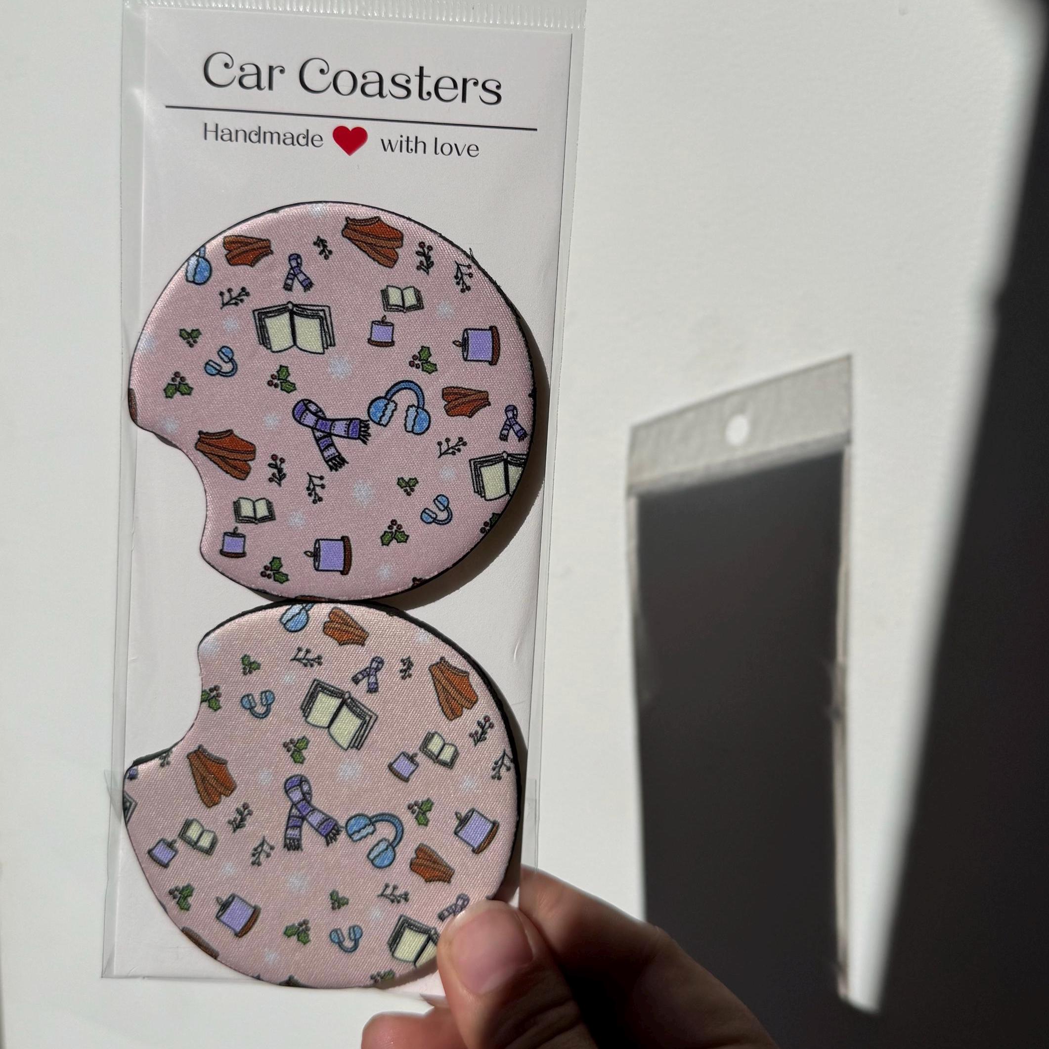 Cozy Girl Car Coasters