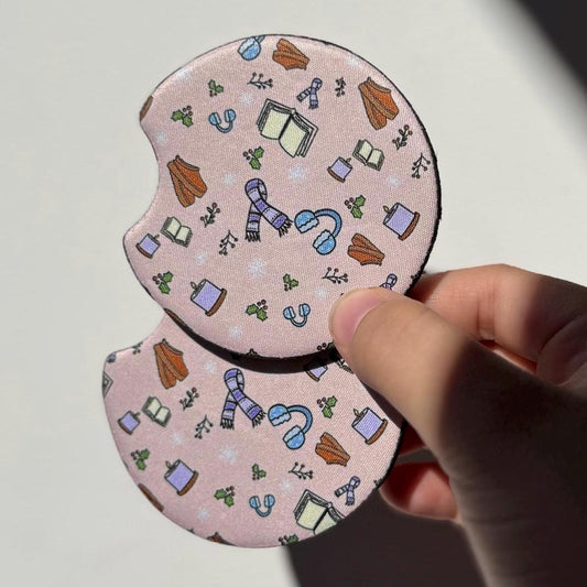 Cozy Girl Car Coasters
