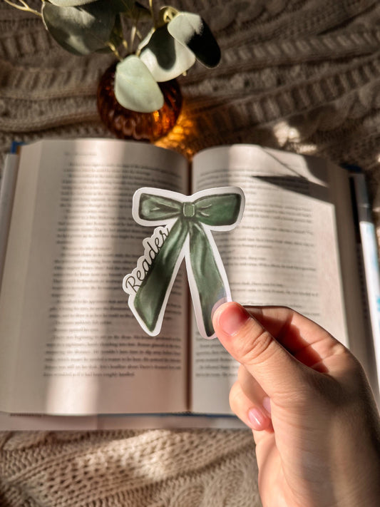 Cute Bow Reader Kindle Sticker