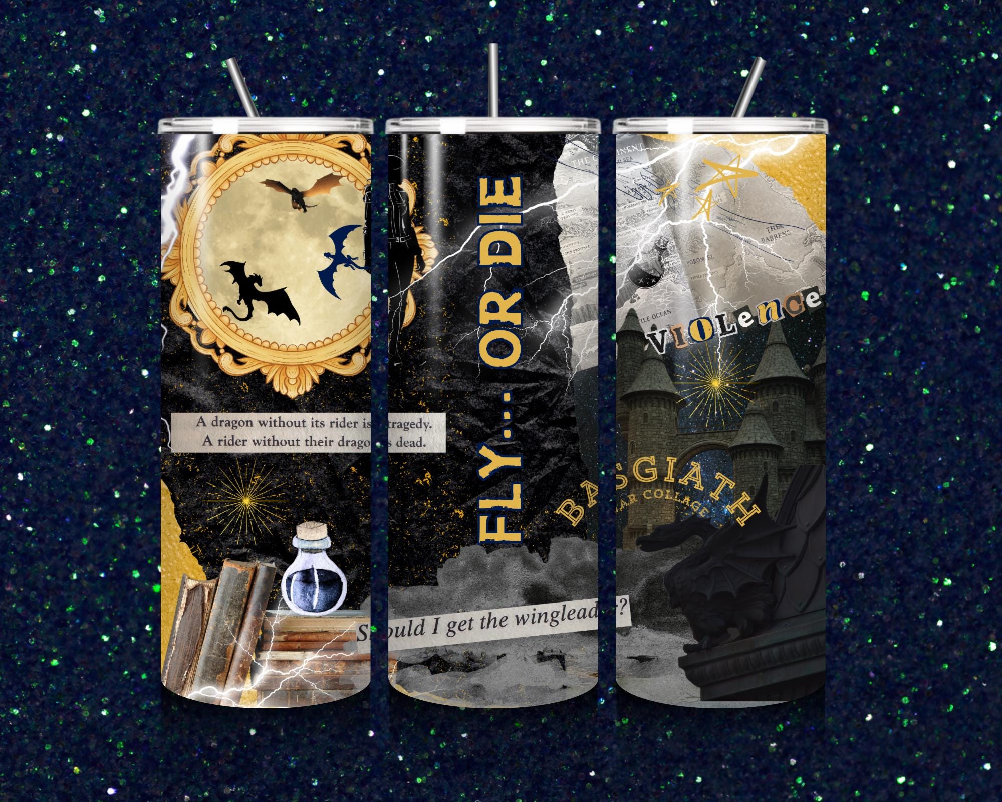 Fourth Wing Inspired Travel Mug