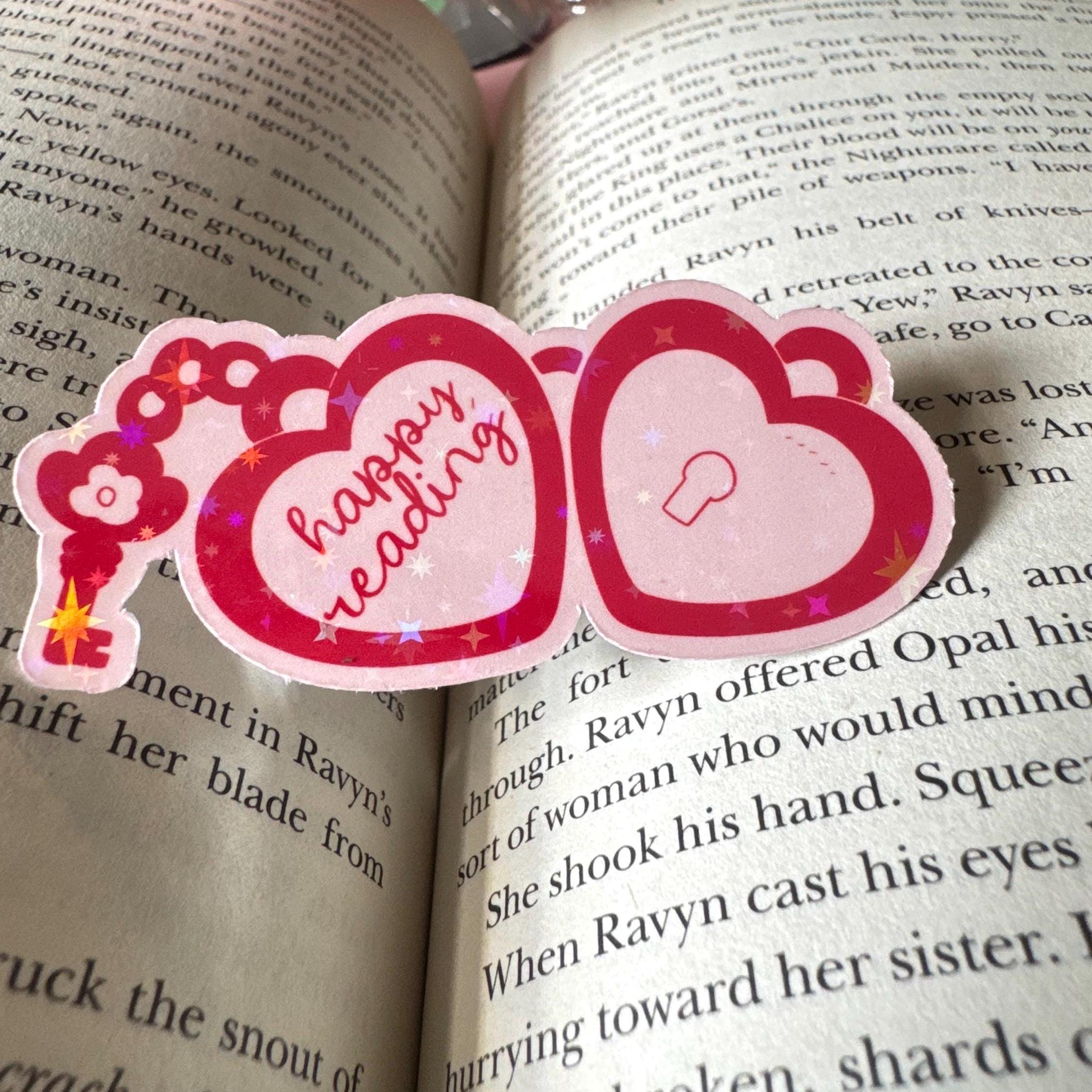 Happy Reading Locket Sticker