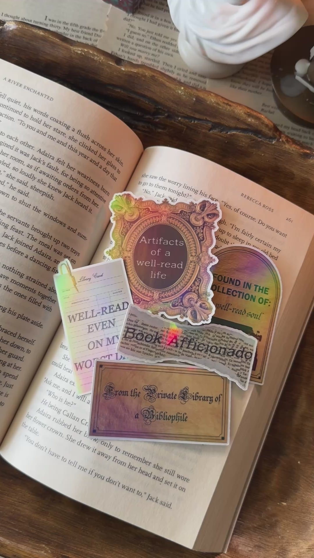 The Well-Read Collection |5-Piece Holographic Sticker Set